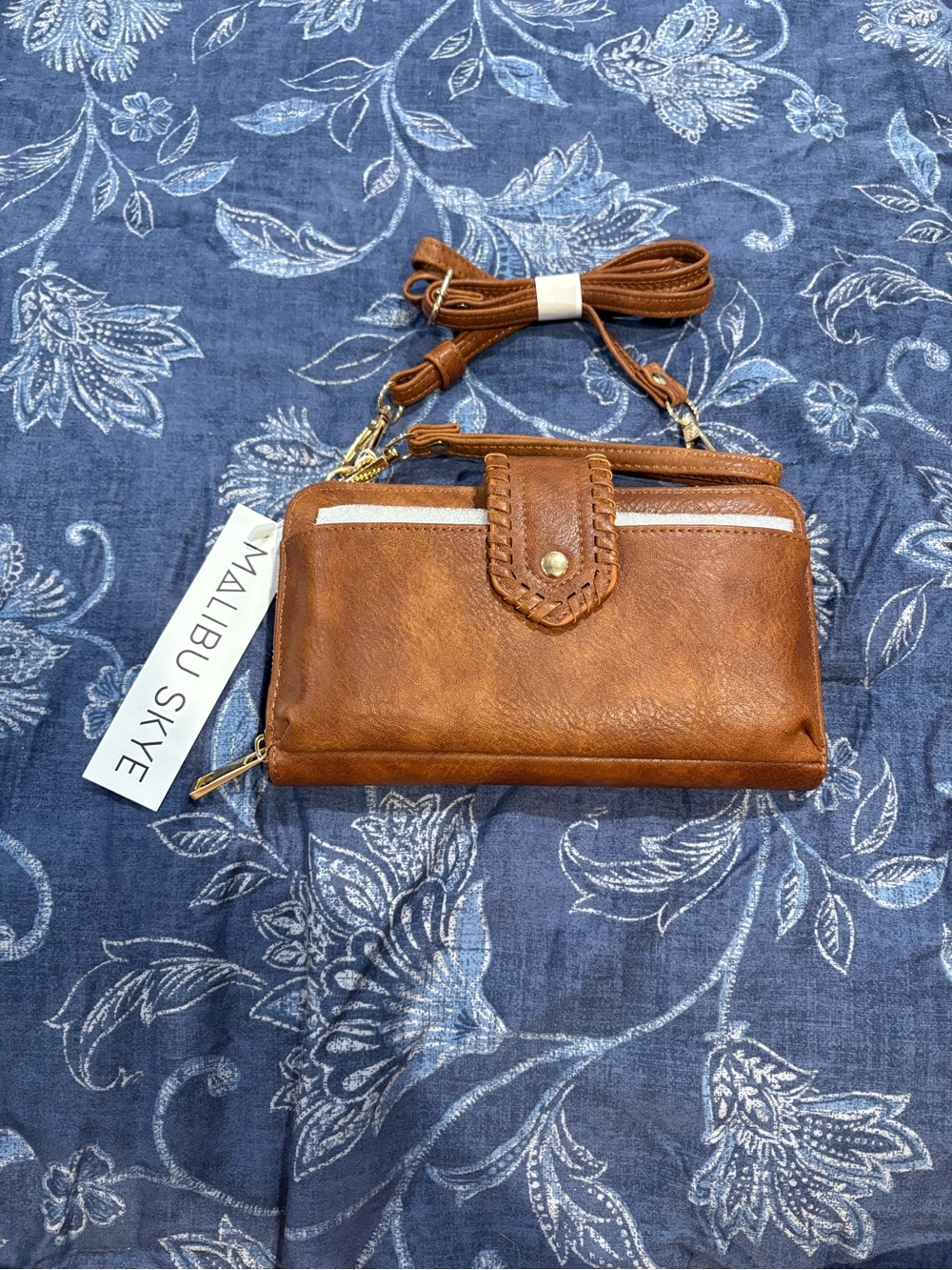 Malibu Tan Convertible Crossbody Wallet